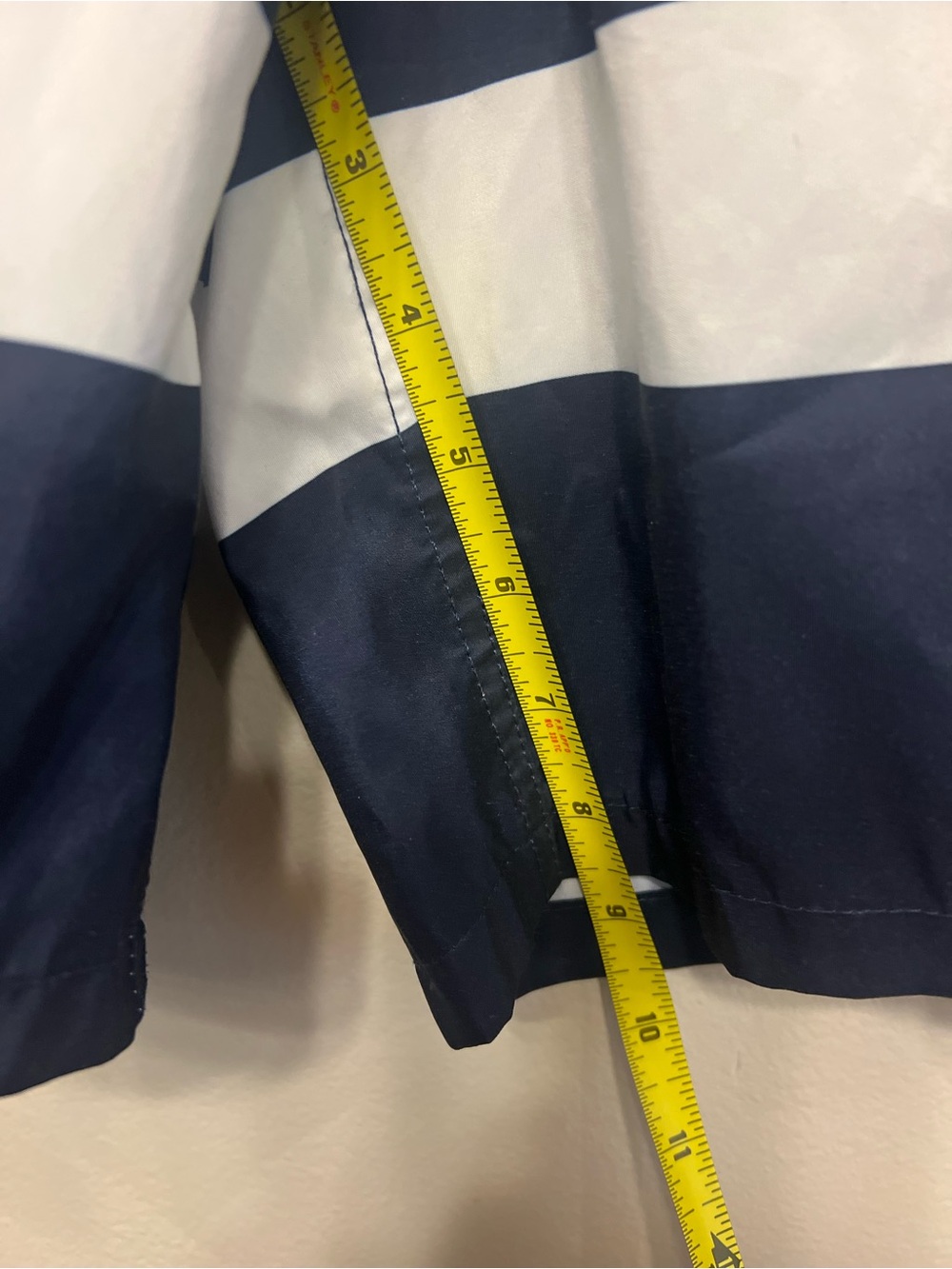 Polo by Ralph Lauren Yellow Navy White Striped Swim Trunks XL Color block Beach - Picture 11 of 11